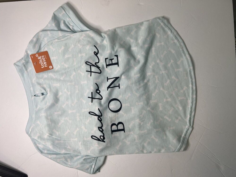 Tails and Noses Bad To The Bone Dog Tshirts Size XL Girth 27-30